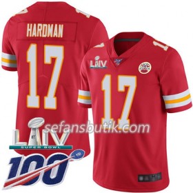 Kansas City Chiefs Tröjor Mecole Hardman 17 Nike Röd 100th 2020 Super Bowl LIV - Herr